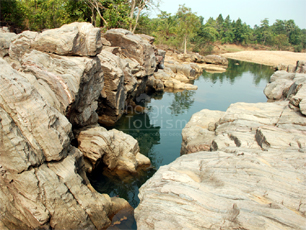 Ghagra River Rock